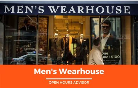 Click for store hours, phone number, address & directions. . Mens warehouse hours